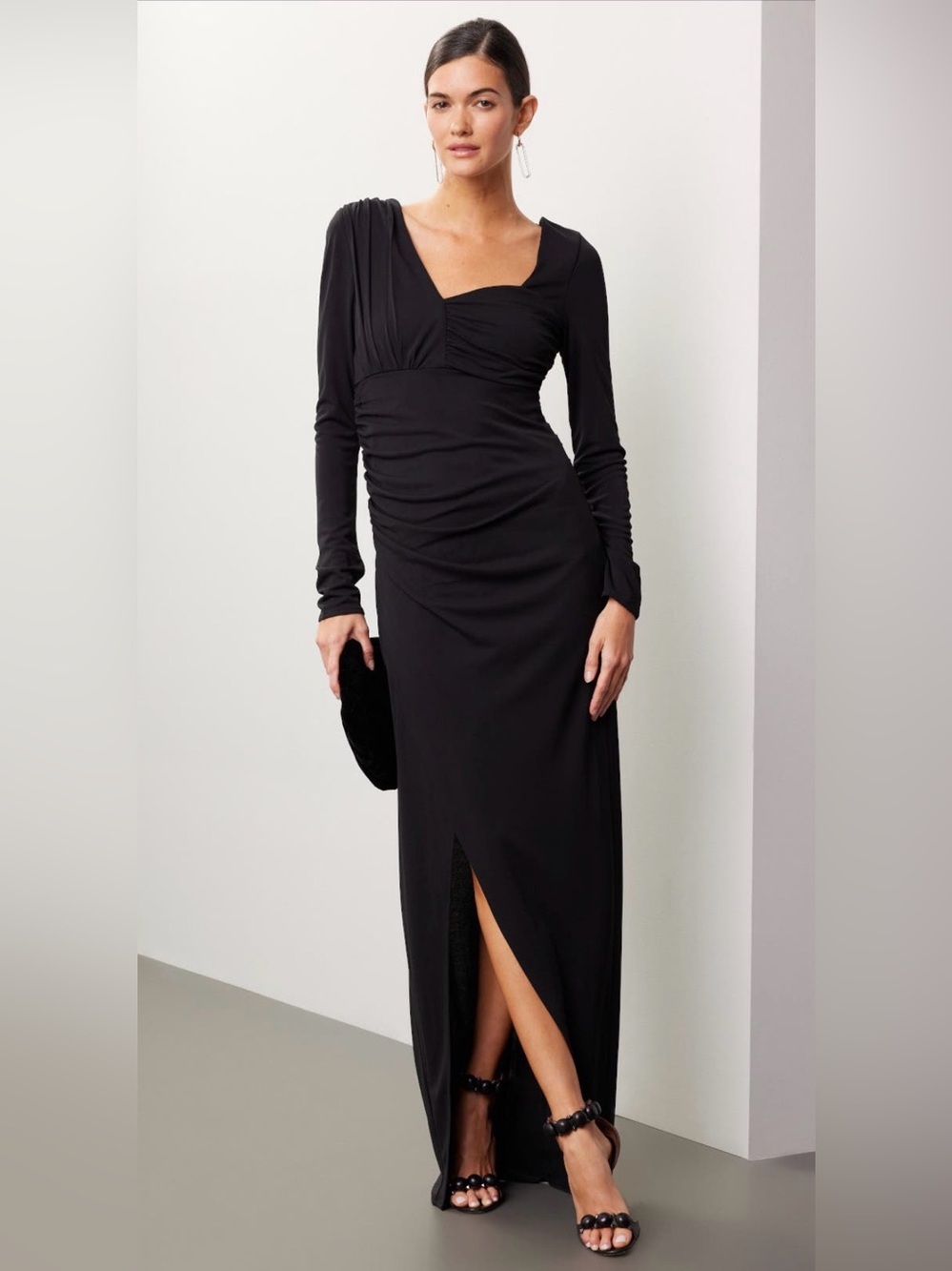 Zac Posen Asymmetrical Jersey Gown - Picture 3 of 13